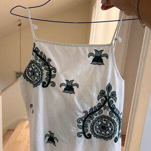 Summery Zara white and green dress